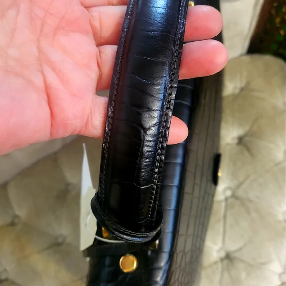 Real leather made in Italy  oversize unisex hand bag - Picture 3 of 11